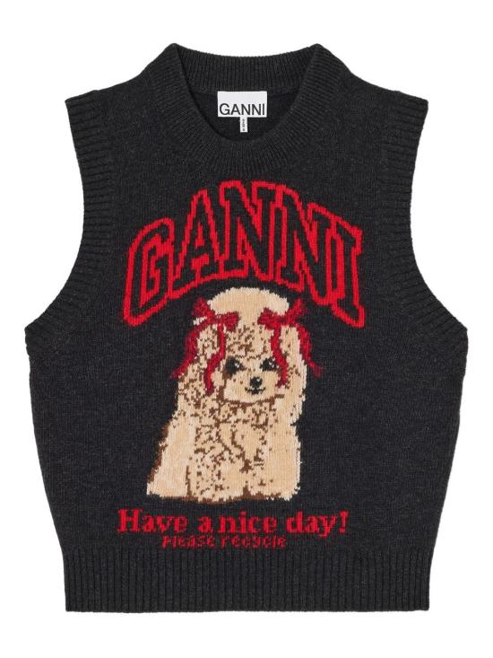 GANNI Women Sweater A1070044 051 BLACK
