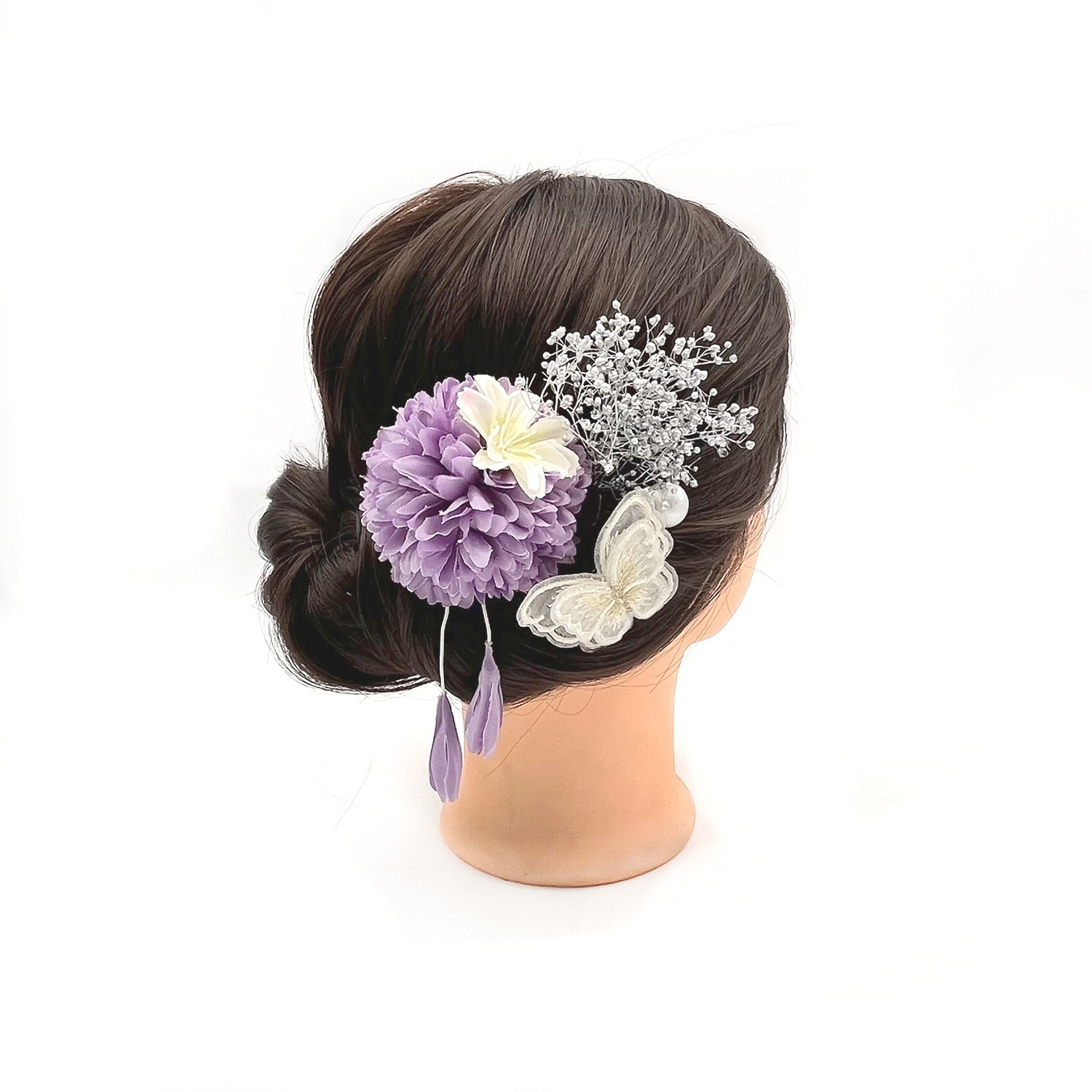 お盆和風ヘアクは売れ筋の日本の浴衣祭り着物アクセサリーヘッドフラワーセットフラワーヘアアクセサリー