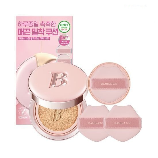 エッセンススキンピンククッション（本品詰め替えパフ2個企画）