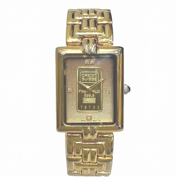 エルジン FK-581-TN クォーツ インゴット 5P 腕時計 メンズ 【中古】