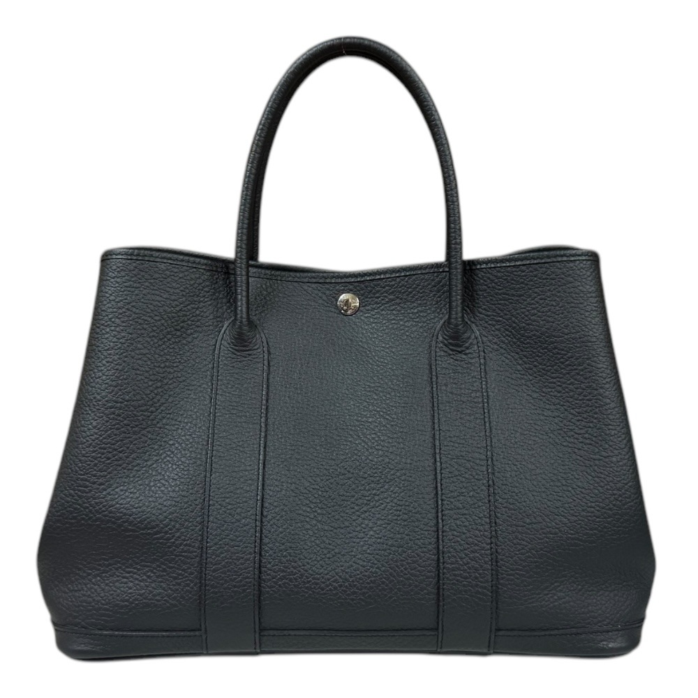 エルメス ガーデンパーティPM トートバッグ ネゴンダ ブラック HERMES 中古 美品