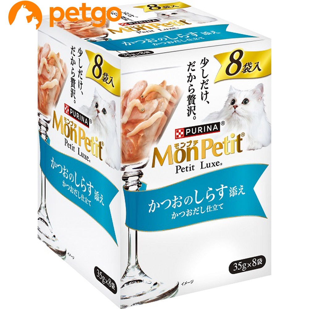 ピュリナ モンプチ プチリュクス かつおのしらす添え かつおだし仕立て 35gx8袋