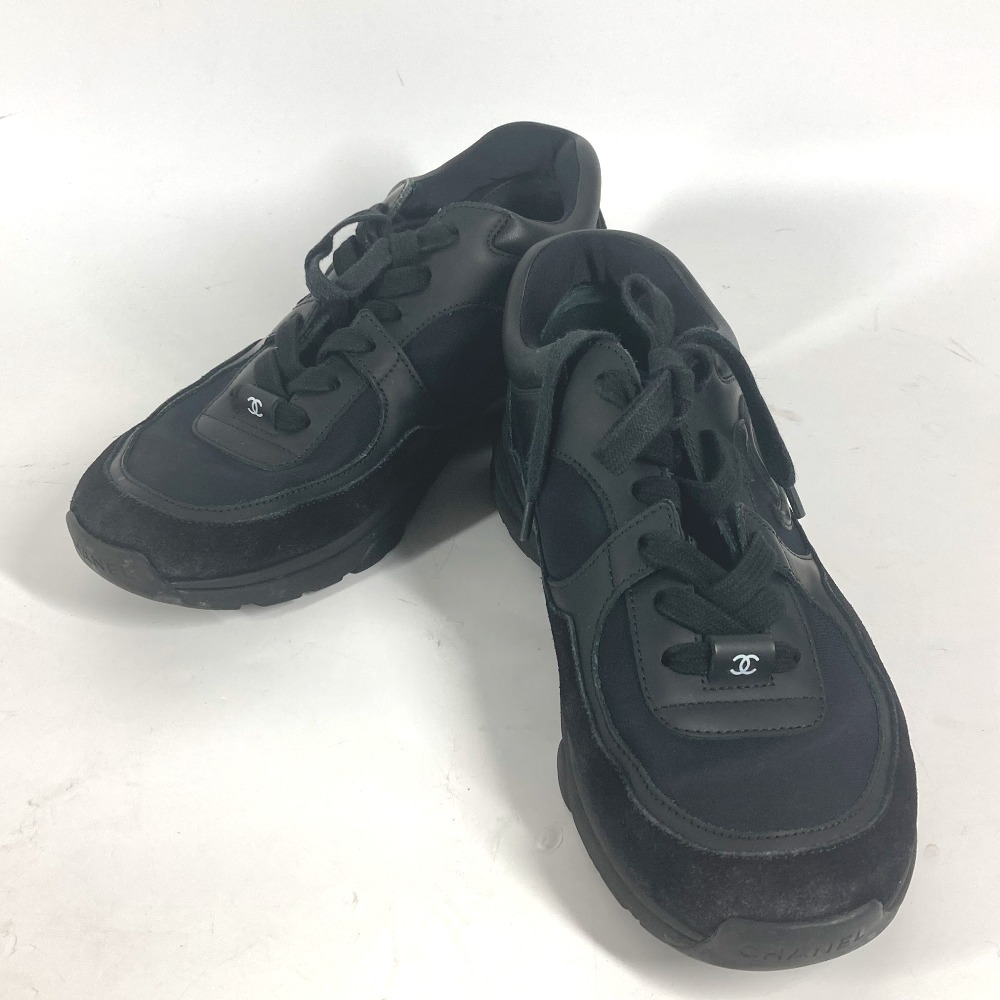 スニーカー G33745 トレーナーズ CC ココマーク ロゴ 靴 シューズ キャンバス ブラック