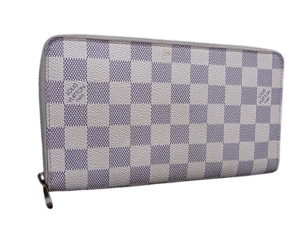ルイヴィトン 財布 ダミエアズール ジッピーオーガナイザー PVC レザー N60012 ラウンドファスナー 長財布 アズール ロングウォレット サイフ 長サイフ 小銭入れ【本物保証】 21,607円