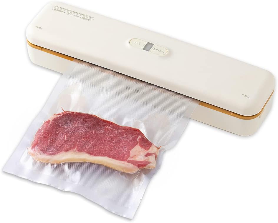 アイリスオーヤマ 真空パック機 【真空フードシーラー 2022年モデル】 豊富な袋/ロールサイズ お手軽 50kPa スリム VPF-S50 ホワイト 5,148円