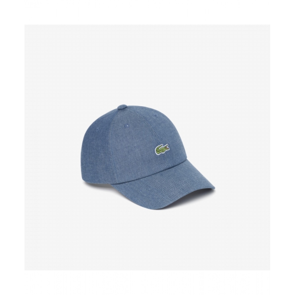 LACOSTE コモンコットンツイルベーシックベースボールキャップ [デニム]