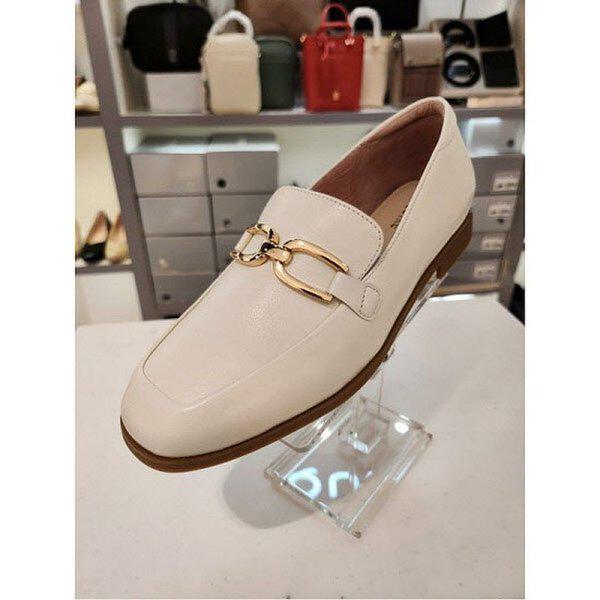 女性スクエアトゥ コンフォート ローファー 2CM(EQESHQ718WH) (P003690151)