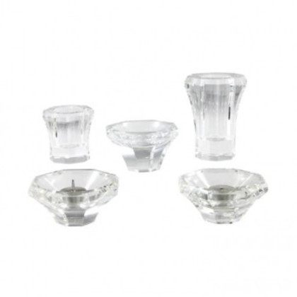 ペット仏具 クリスタル仏具 5具足 060158