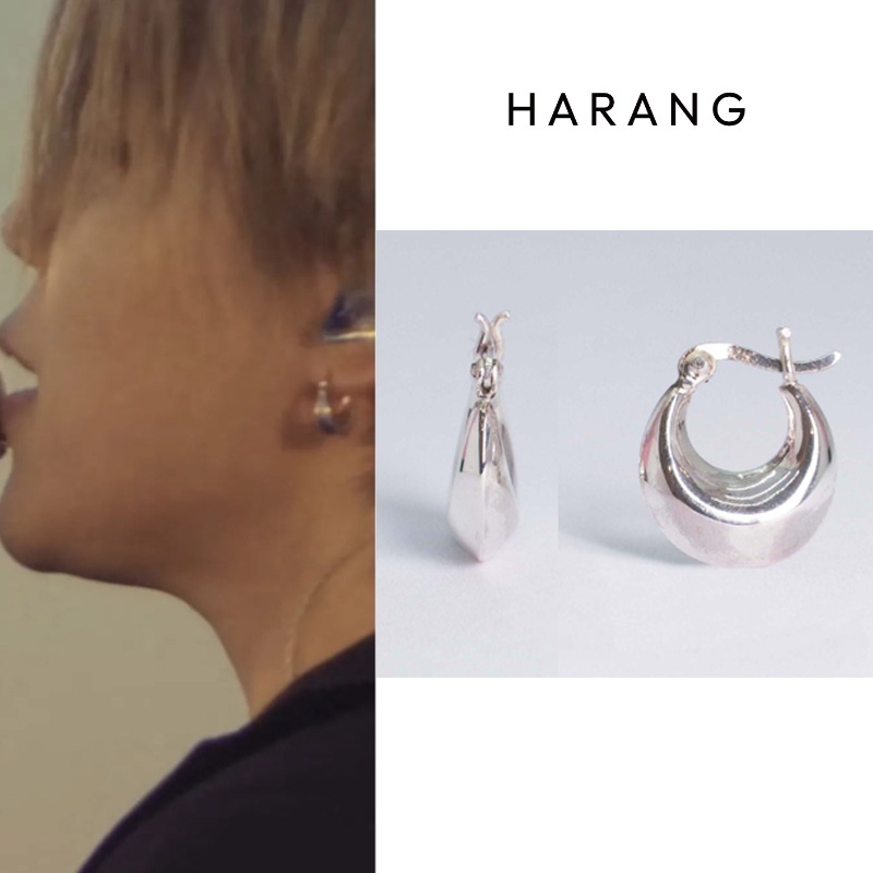 bts ジミン着用 SHINee テミン着用 HR 156E HARANG SILVER EARRING