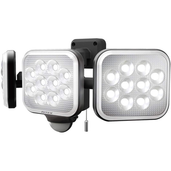 LED-AC3042 ブラック [14W3灯 フリーアーム式 LEDセンサーライト]