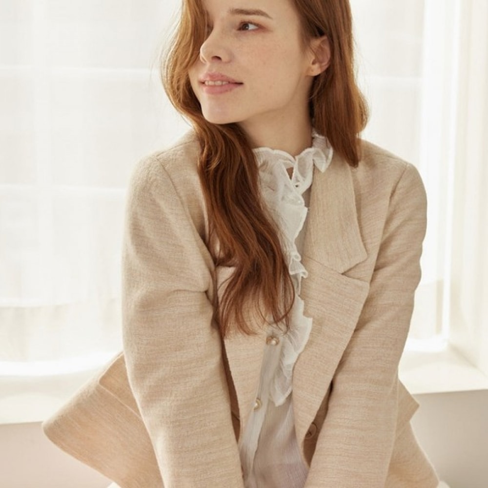 (リアーナニューヨーク) ウールテーラリングクロップジャケット RQAWJK060