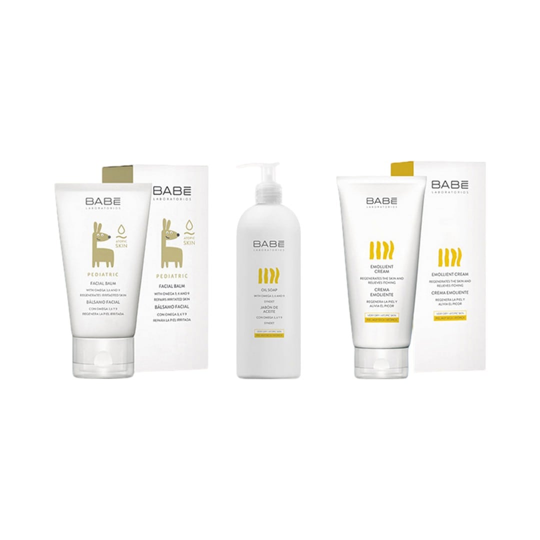 バベ 3点セット フェイシャルバーム50ml＋オイルソープ200ml＋エモリエントクリーム200ml