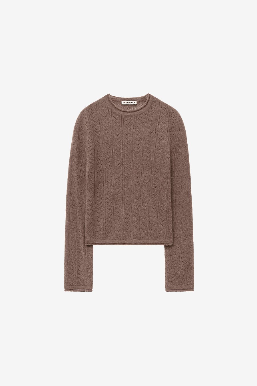 【INSILENCE】 RUSTIC WOOL KNIT : BROWN