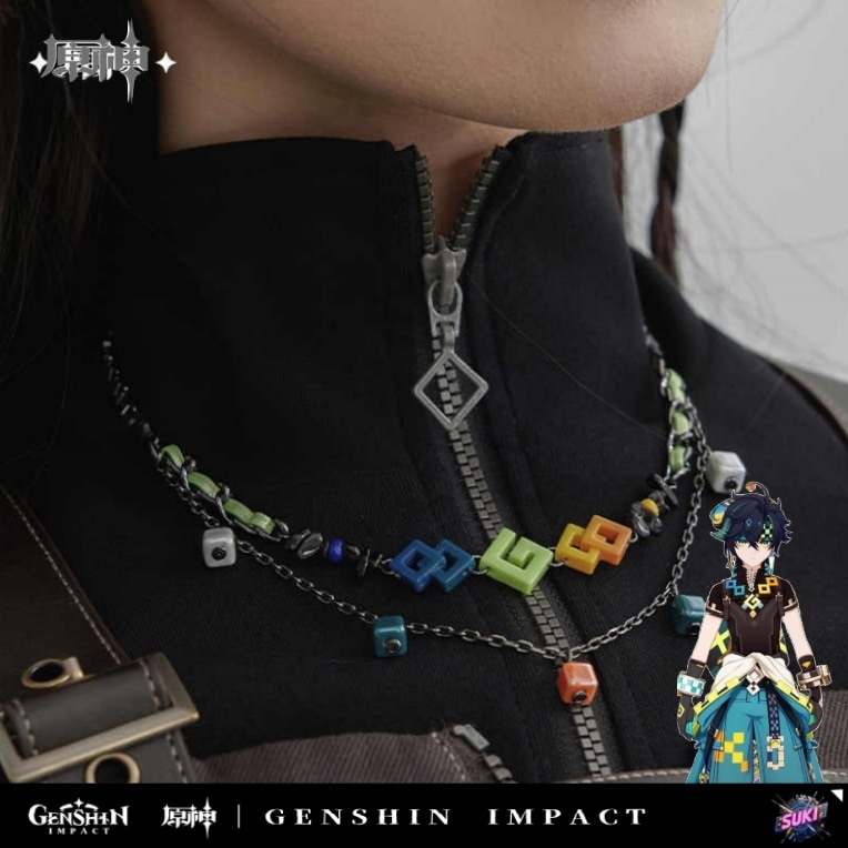 【プロ品質を極める!】原神 グッズ / キニチ インプレッションシリーズ / ネックレス / Genshin Impact Kinich 基尼奇 げんしん コスプレ