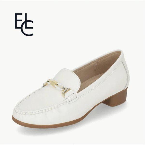 女性牛革機能性クッション足の甲飾りローファー3cm LCWC10U51-10_SC