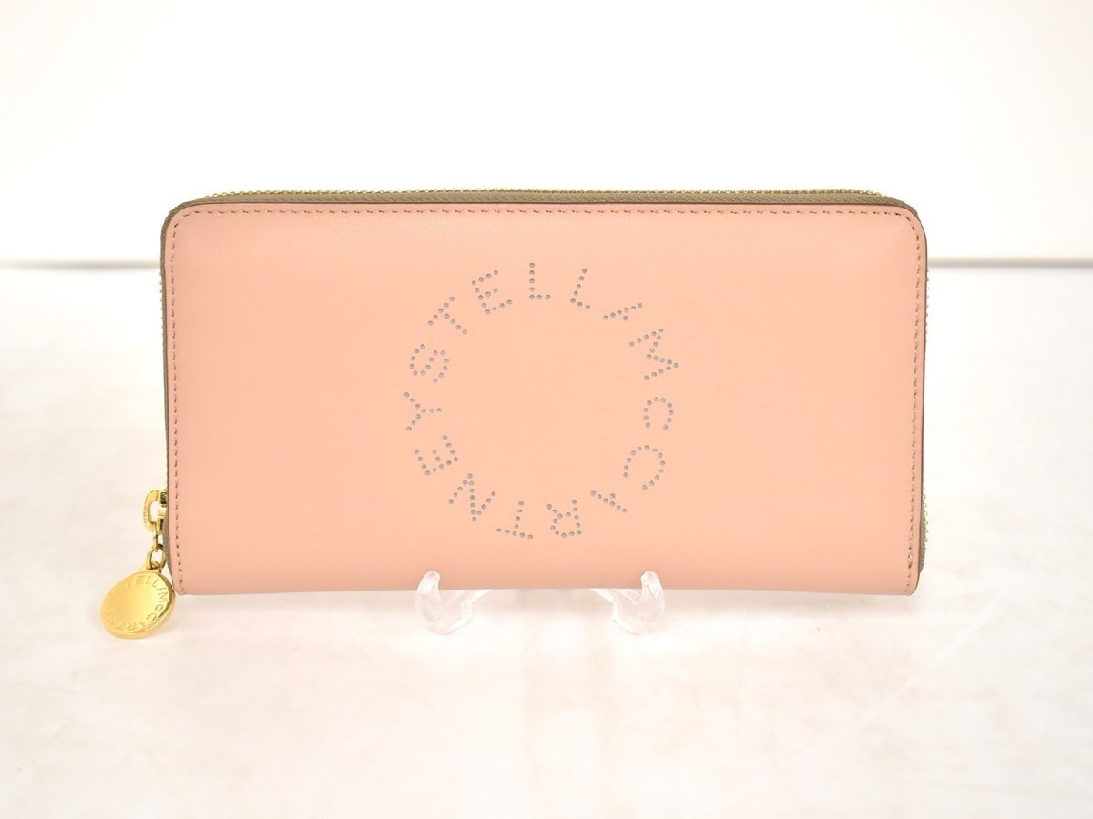 ステラマッカートニー STELLA McCARTNEY 長財布 ピンク系 ラウンドファスナー 2410LA016
