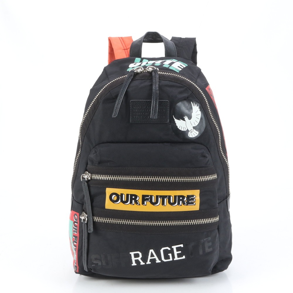 レザー×ナイロン リュックサック リュック バックパック ショルダー バッグ ビジネス ブラック 黒 A4 メンズ RUE CQ15-1 中古