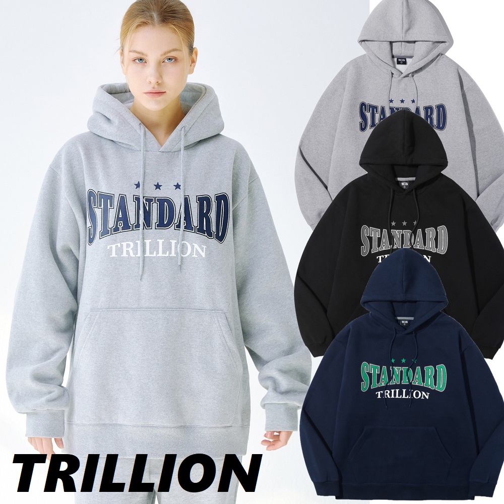 [TRILLION]韓国ファッショングラフィックオーバーフィットフード 5,460円