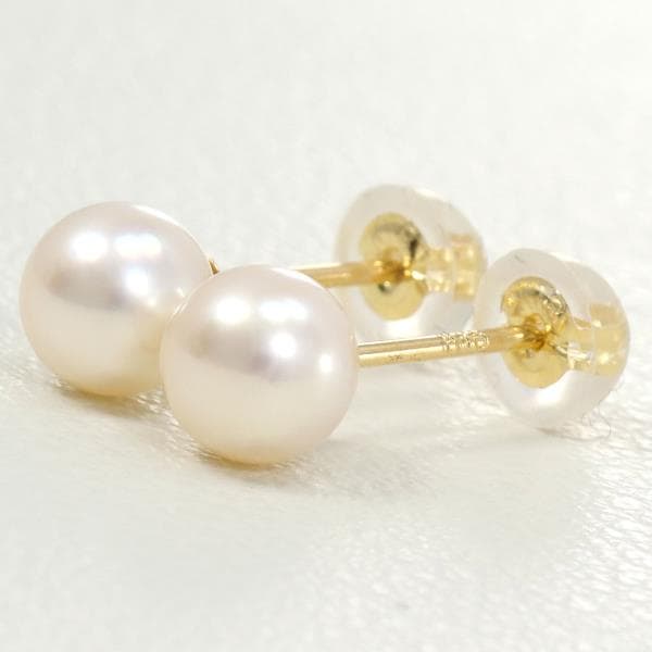 K18 18金 YG イエローゴールド ピアス パール 総重量約0.7g ジュエリー 中古ピアス