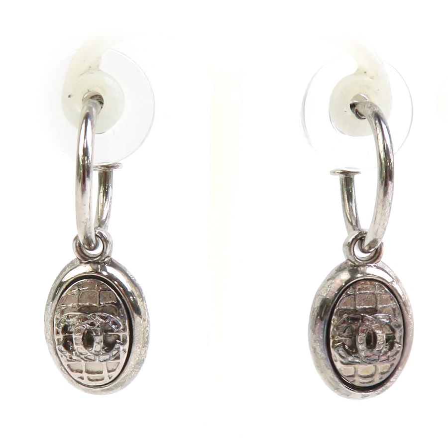 シャネル CHANEL ピアス ココマーク メタル シルバー レディース e60702g