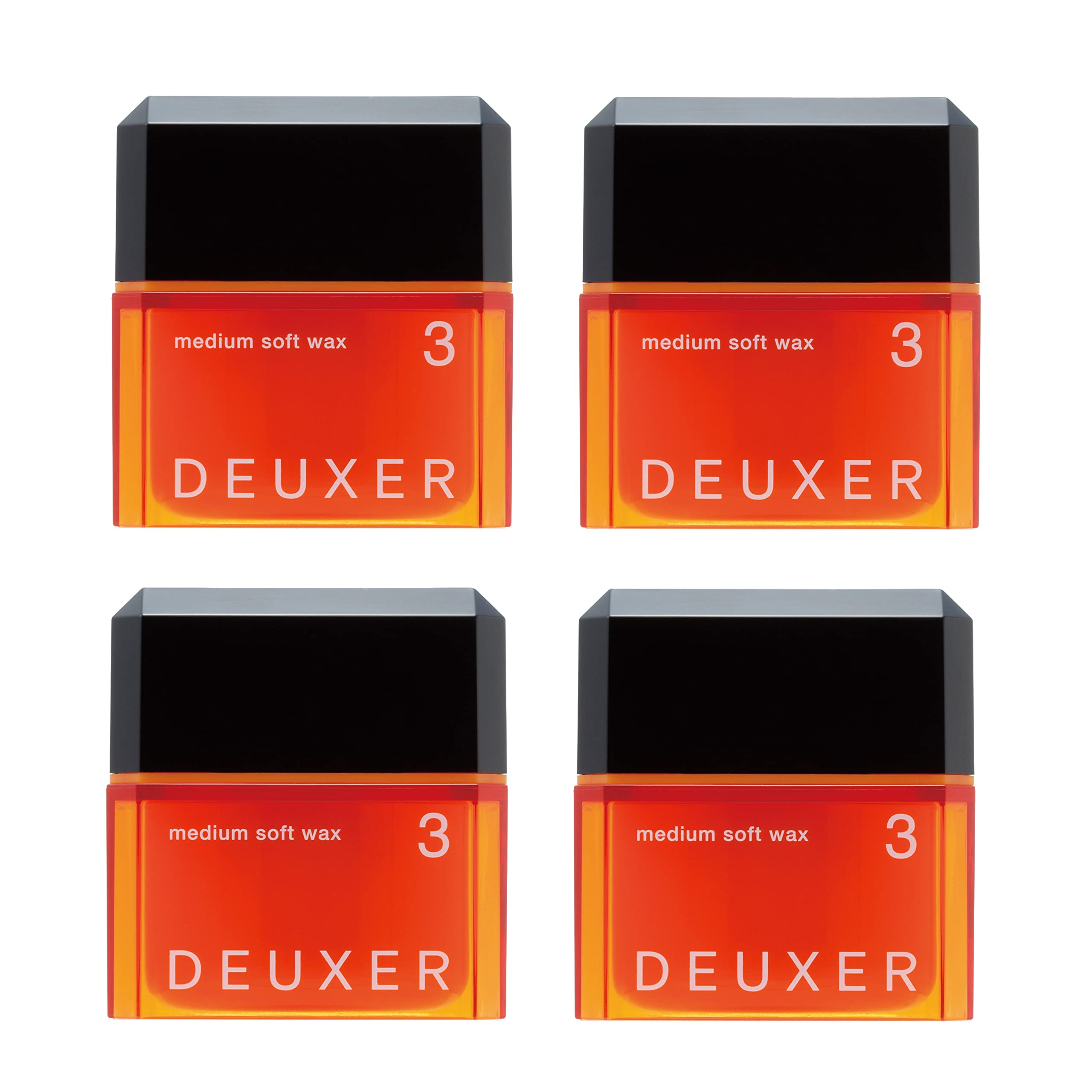 DEUXER(デューサー) ミディアムソフトワックス3(4個セット) ヘアワックス フローラルベリー