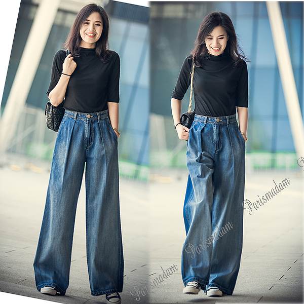 【激安販売】デニム　大人バギーパンツ　スラックス　ワイドパンツ　コットン　大きいサイズ有　上品　大人　春夏秋冬　S　M　L　XL　2XL　3XL