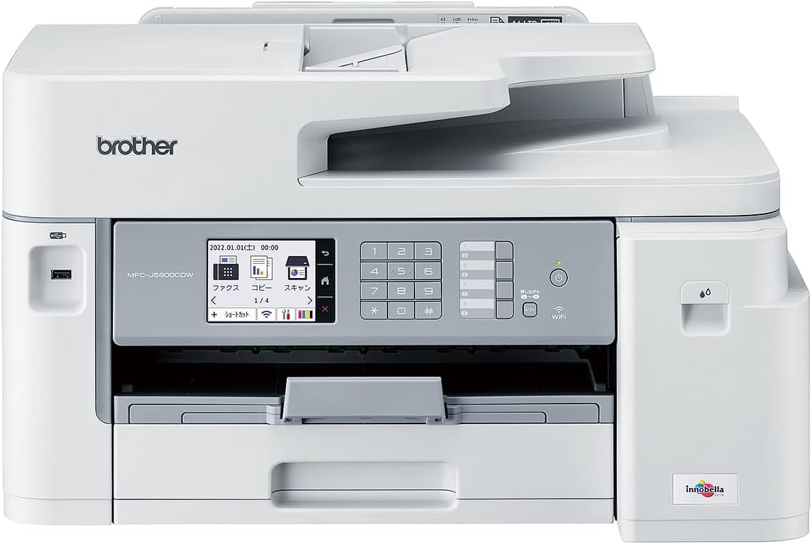 ブラザー プリンター 大容量ファーストタンク A3インクジェット複合機 MFC-J5800CDW (FAX/ADF/30万ページ耐久/自動両面)