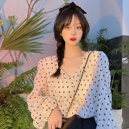 トップス シャツ ブラウス 袖あり 長袖 Vネック シフォン 透け感 かわいい 大人可愛い カジュアル 上品 おしゃれ お洒落 かっこいい 大人女子 こなれ感 ラフ キュート ガーリー 個性的 クール