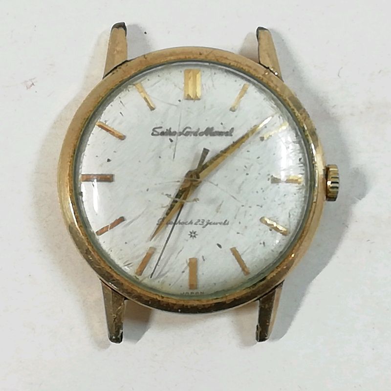 【中古】SEIKO ロードマーベル 手巻き 腕時計 メンズ J14068 23石 14KGFジャンク