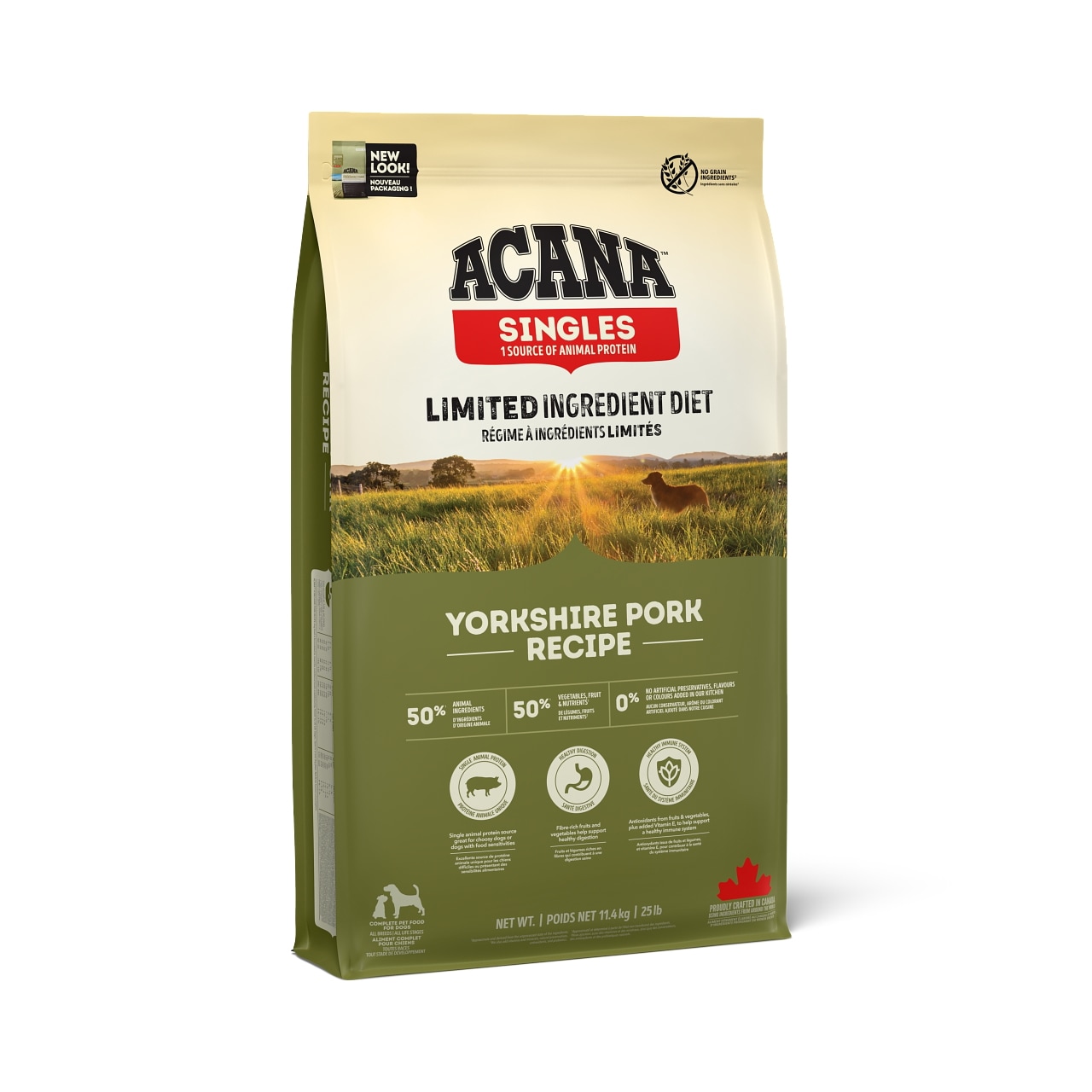 【NEWパッケージ　アウトレット賞味期限印字不良2026年6月14日】アカナ ヨークシャーポーク　11.4kg【ドッグフード】【正規品】