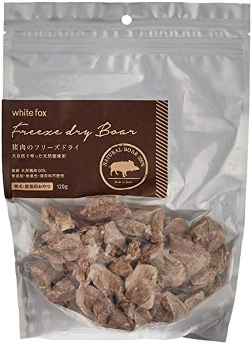 ホワイトフォックス 猪肉のフリーズドライ 犬・猫用 120g