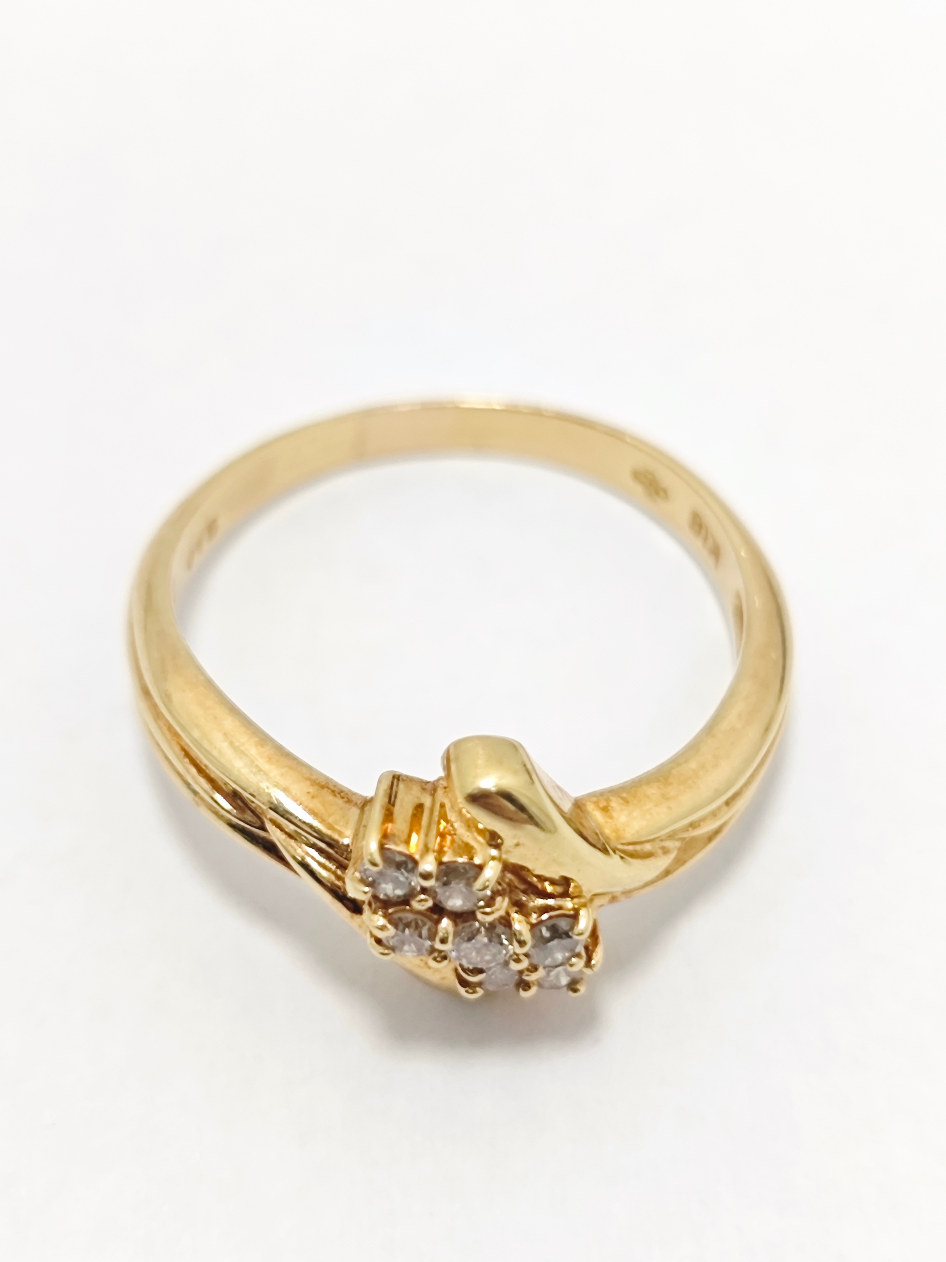 ジュエリーマキ リング 指輪 ダイヤモンド 0.15ct 　K18 ジュエリー　誕生日　プレゼント　ゴールド　メンズ レディース Gold 金