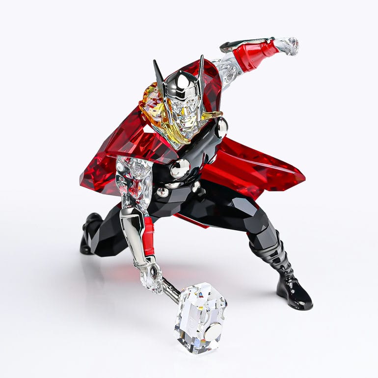 クリスタルフィギュア マーベル マイティーソー ブラック クリア 5677044 インテリア オブジェ 置物