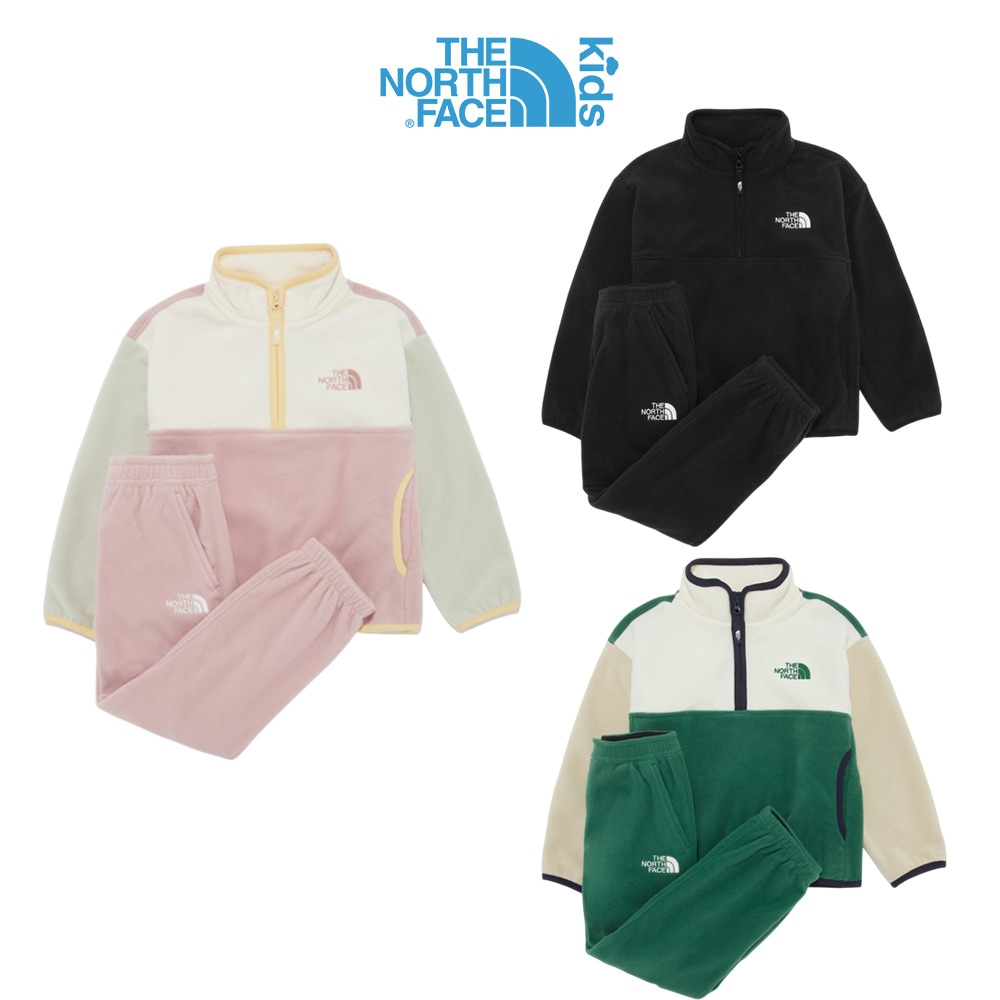 THE NORTH FACE KIDS PINECONE EX FLEECE SET ノースフェイス 韓国正規品 キッズ 男の子 女の子 スポーティ カジュアル 保温 上下セット NT7TR59