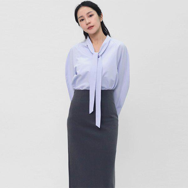 女性用タイブラウス Vネック スカーフ オフィスブラウス LPRE001