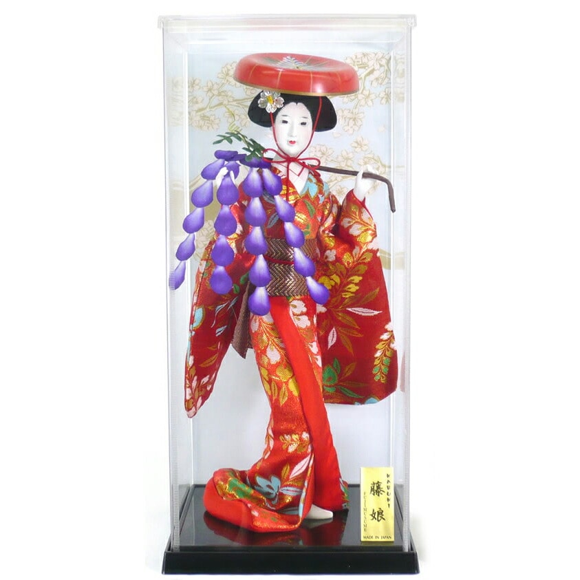 【日本人形】【J011】日本人形５号ケース入り【藤娘】【ひな人形】【秀光】【限定品】