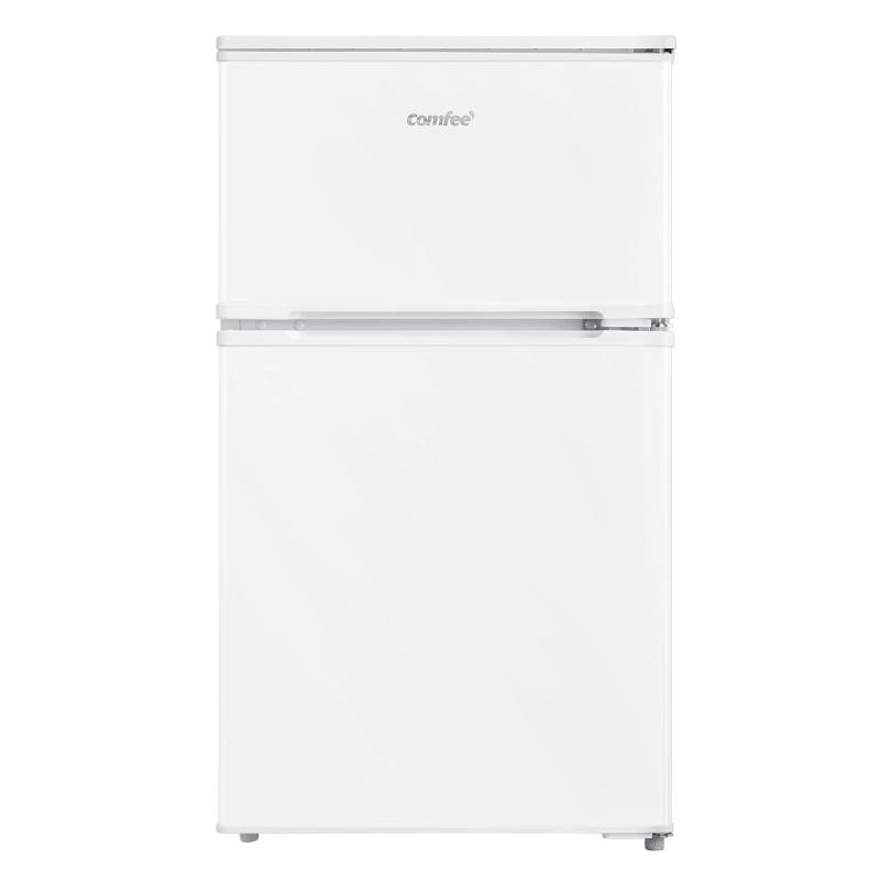 COMFEE 冷蔵庫 90L インバーター 省エネ 2ドア 右開き ホワイト RCD90WH1JP(E) 耐熱天板