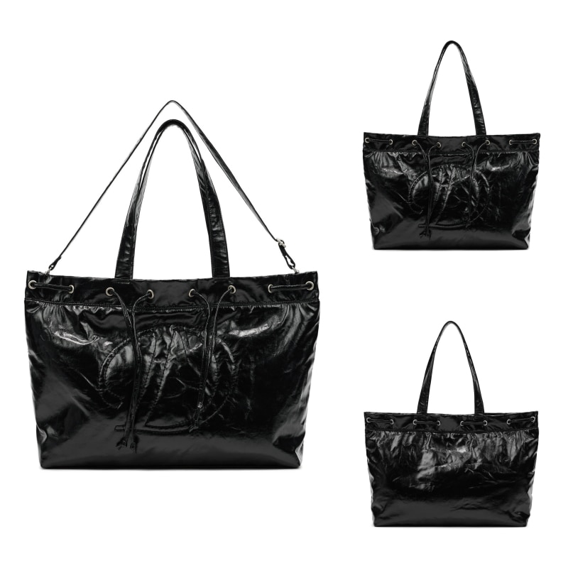 【DEINET】 D STITCH PADDING BAG : BLACK