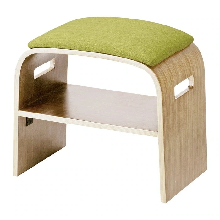 曲げ木 玄関チェア RESSO レッソ BCW-500-GR グリーン