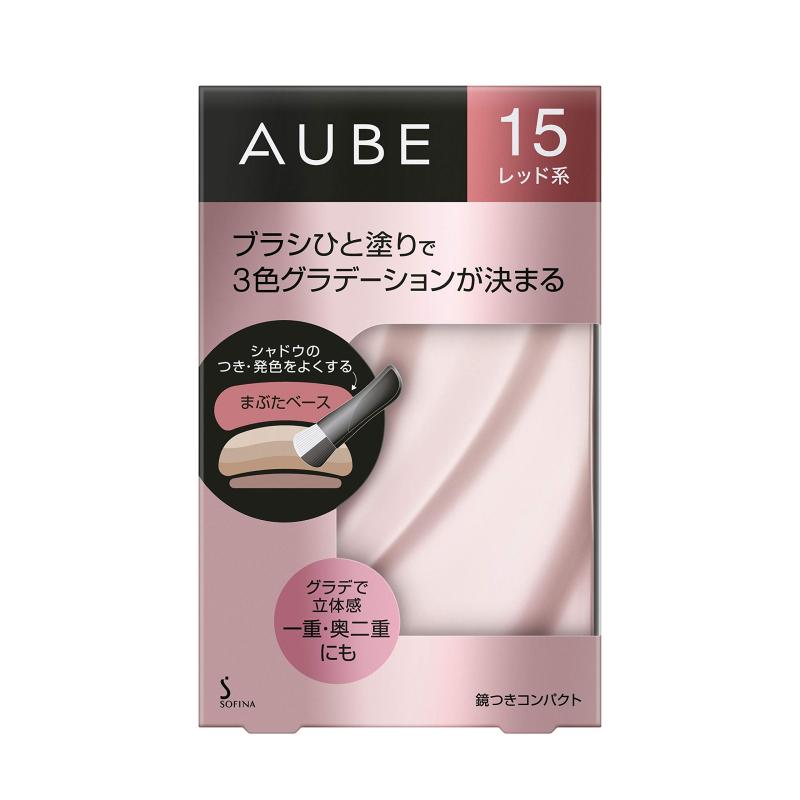 AUBE ブラシひと塗りシャドウN 15 レッド系 ( 4.5g )