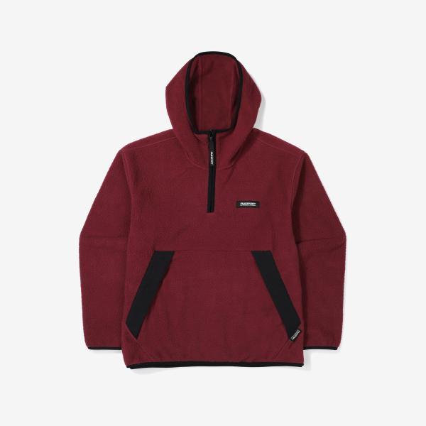FILA フリース 半ジップ フーディ