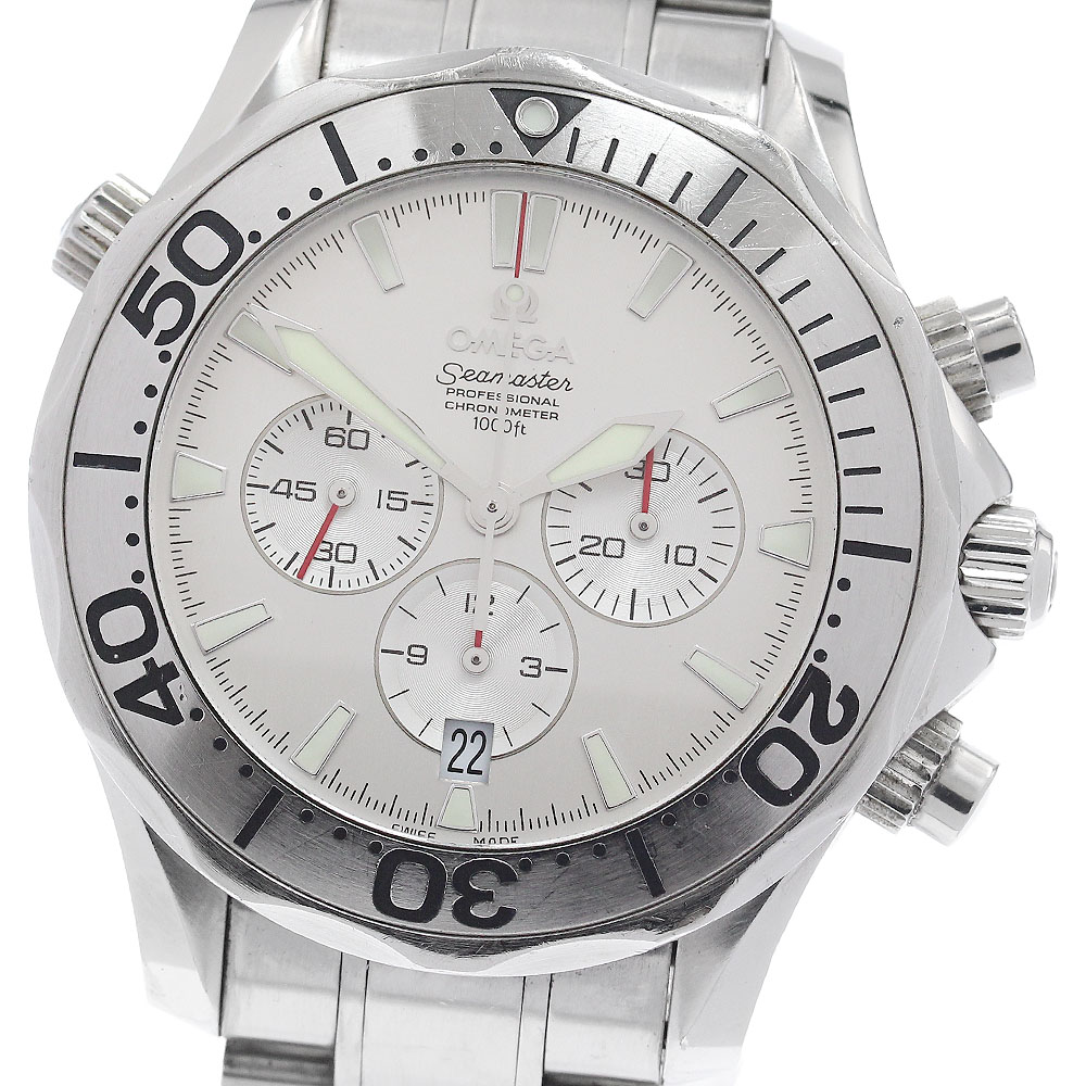 オメガ OMEGA 2589.30 シーマスター300 クロノグラフ USスペシャルエディション 自動巻き メンズ _958616【中古】