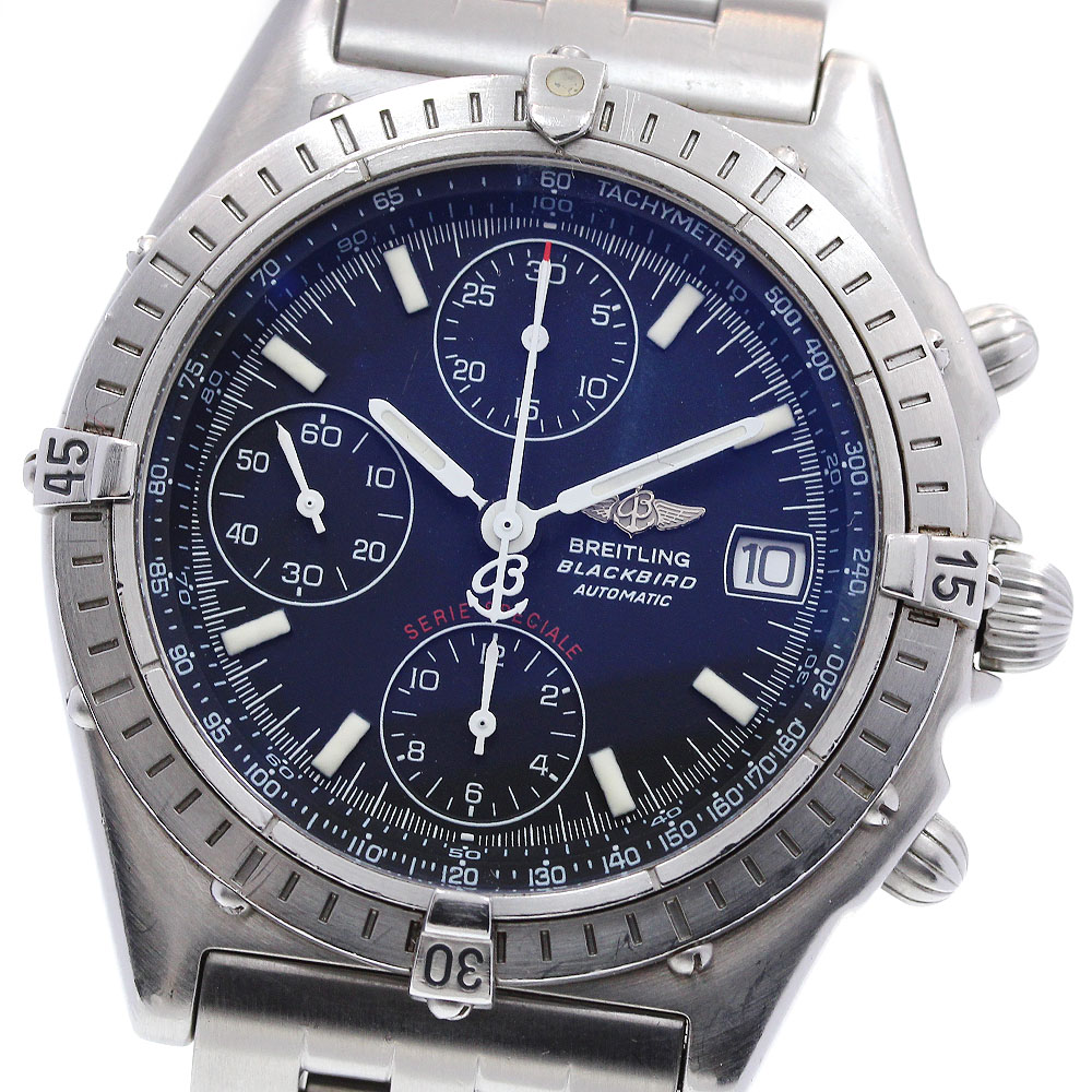 訳あり ブライトリング BREITLING A13050.1 クロノマット ブラックバード クロノグラフ 自動巻き メンズ _837043【中古】