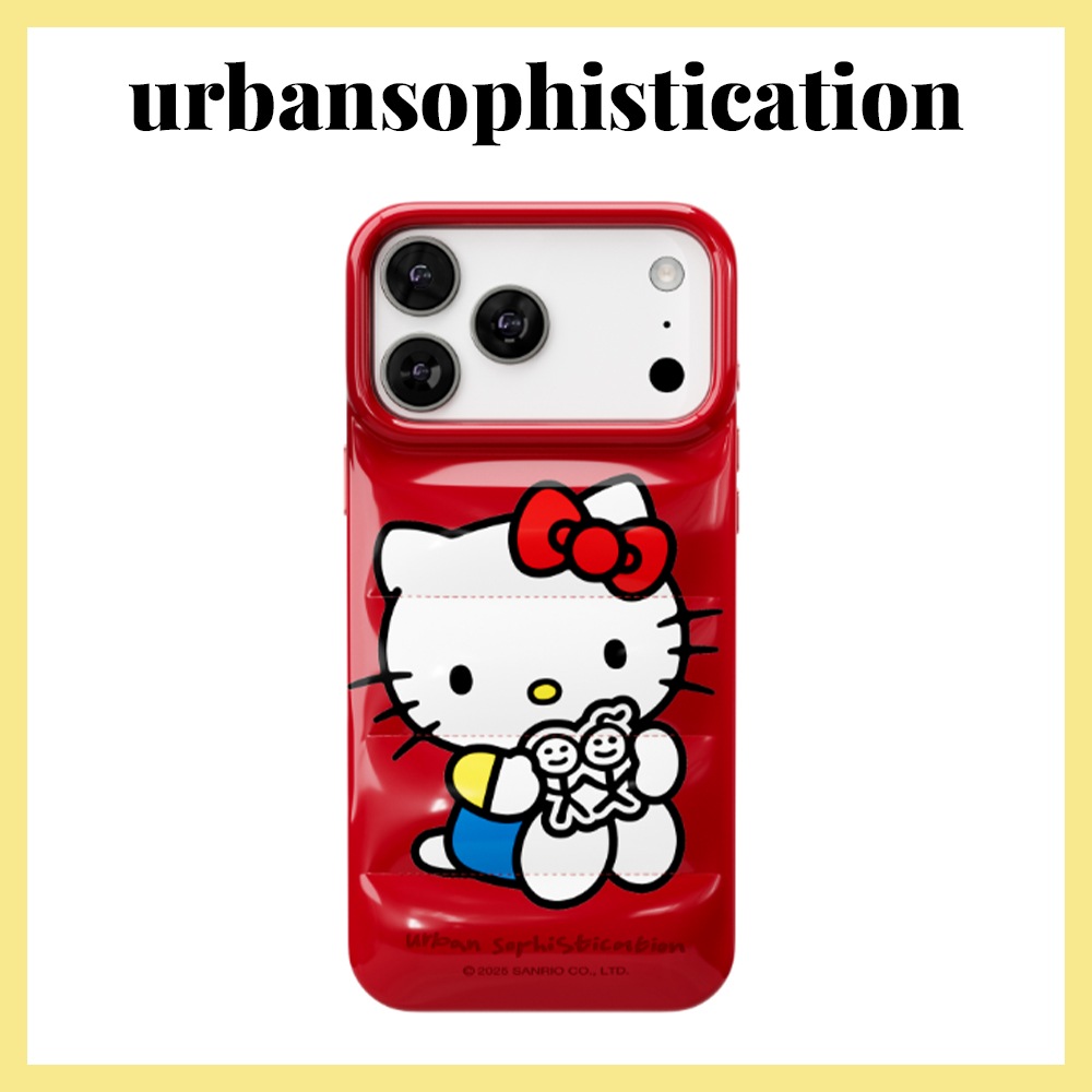 正規品 Urban Sophistication ハローキティ iPhoneケース スマホケース コラボ The Puffer Case - Hello Kitty BFF