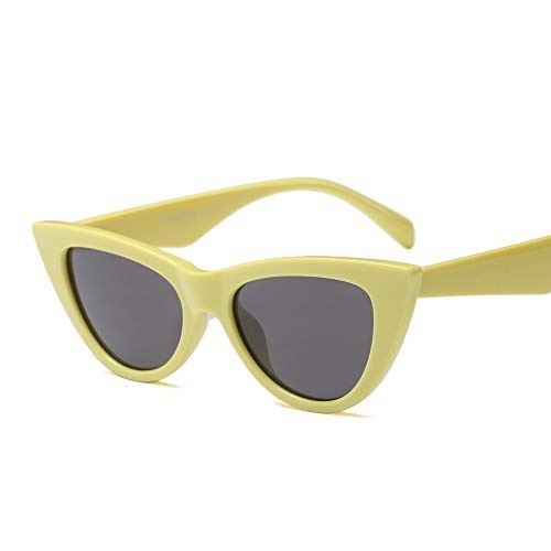 激安通販 Inspired Goggle Clout Sunglasses Cateye Women Retro [sb]Vintage Fun (Yellow)[USA] Shades Colorful 半袖ミニ・膝丈ワンピ