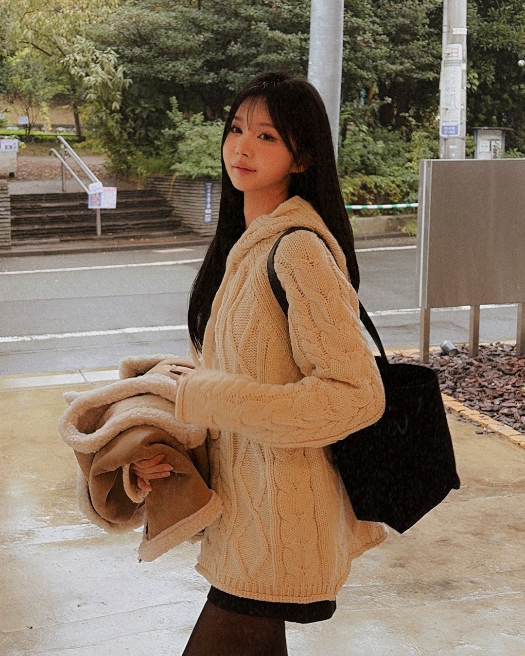 ケロッププレッツフードニット韓国ファッション レディース