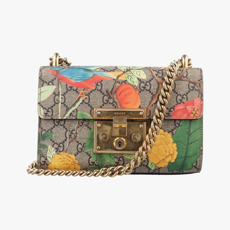 パドロックベージュ×マルチカラーPVCコーティングキャンバス409487H021091011中古