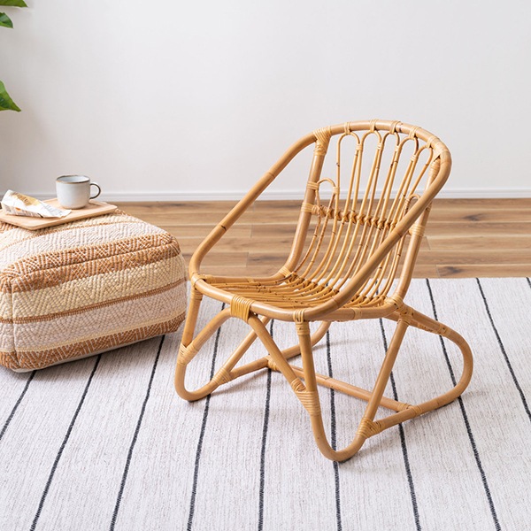 GUY-256 ナチュラル ラタンチェア メーカー直送