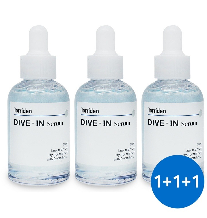 [1+1+1] トリデン(Torriden)ダイブイン低分子ヒアルロン酸セラム 50ml