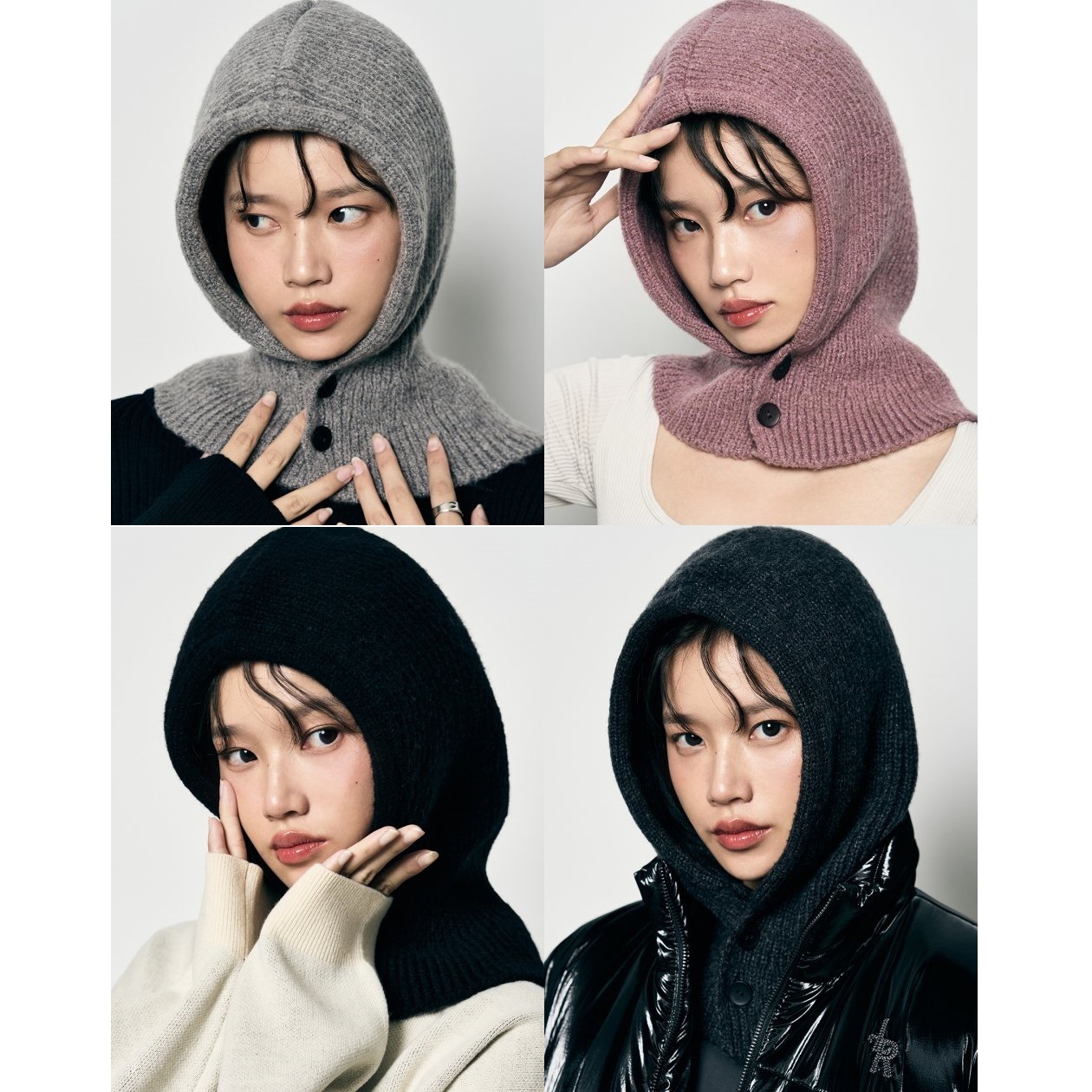 [韓国人気ファッション] Relaxed Knit Balaclava バラクラバ